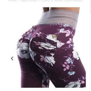 Plum N Roses Sport Booty Leggings
